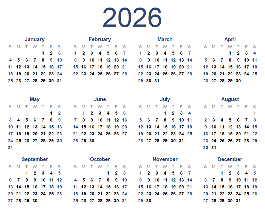 2026-calendar